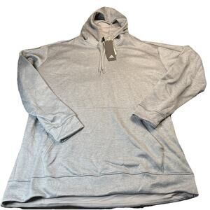 Adidas Hoodie Hoodie Sweatshirt Pullover, DH9009 Men's Gray 2XL - 2X NWT NEW